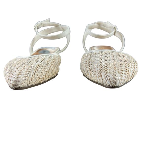 Indigo Rd. Garner Flats Women Size 7 M Cream Mesh Flats Pointed Toe Sling Backs - Picture 4 of 9